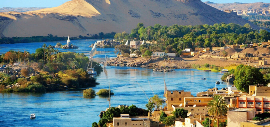 Nile departure at sunset